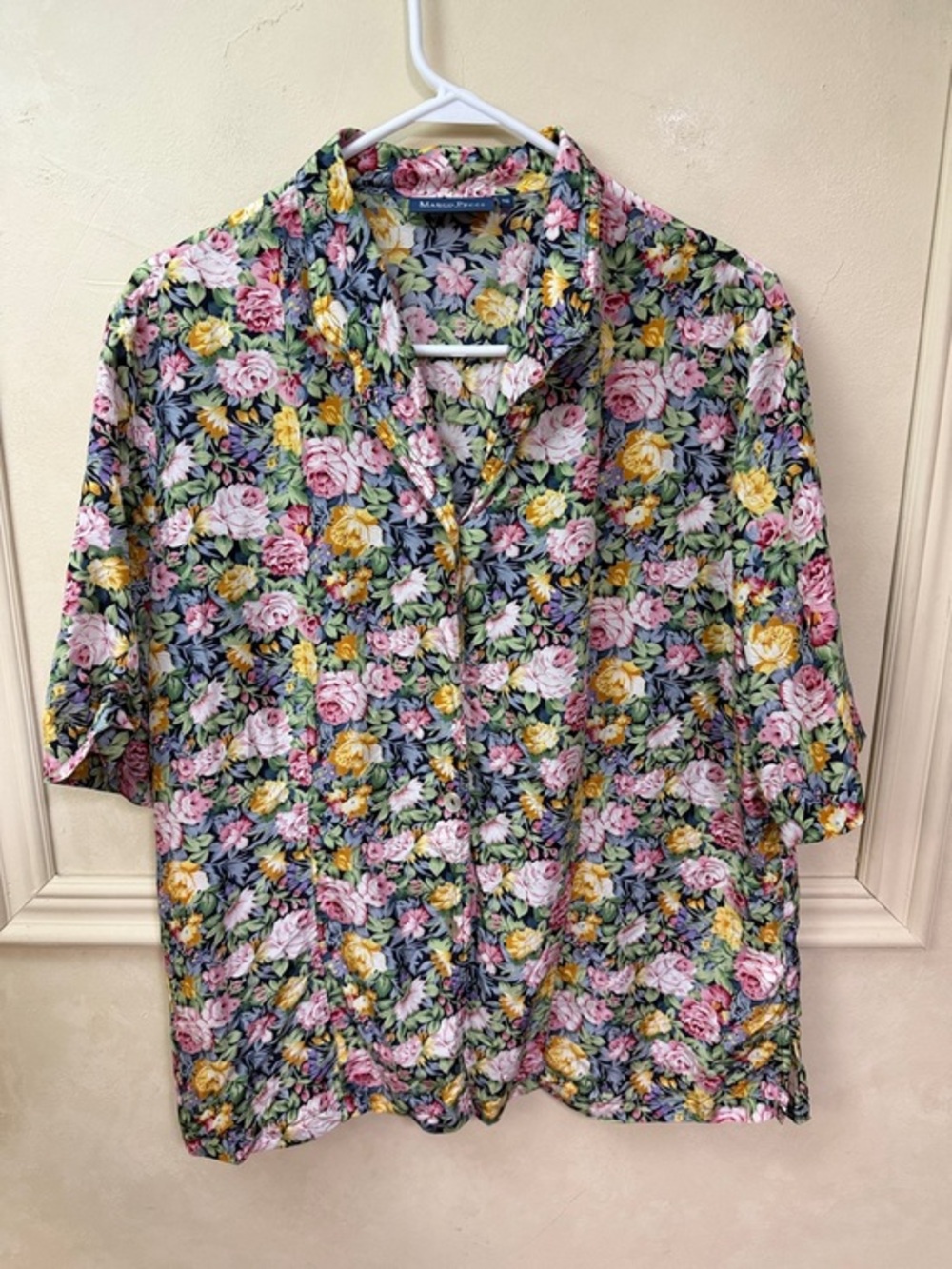 Marco Pecci Pure Silk Floral Blouse